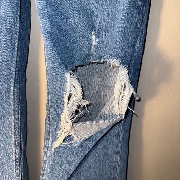 Abercrombie & fitch curve love 90’s straight ultra high rise jeans 6/28 Short #7 - Picture 2 of 8